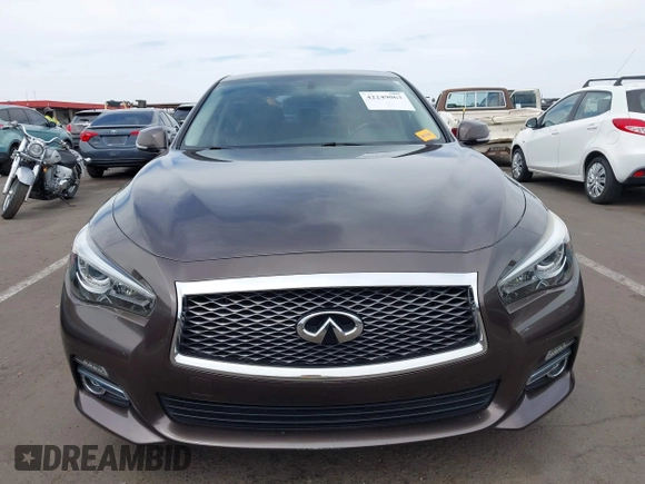 2015 Infiniti Q50 with VIN JN1BV7AP7FM349885, listed as a IAAI auction lot 42249063 with 76,089 mi miles and . Bid and sale history available at DreamBid. Image 12.