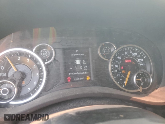 2019 Ram 2500 Tradesman with VIN 3C7WR4AJ6KG586235, listed as a Copart auction lot 57964265 with 45,762 mi miles and Salvage title. Bid and sale history available at DreamBid. Image 9.