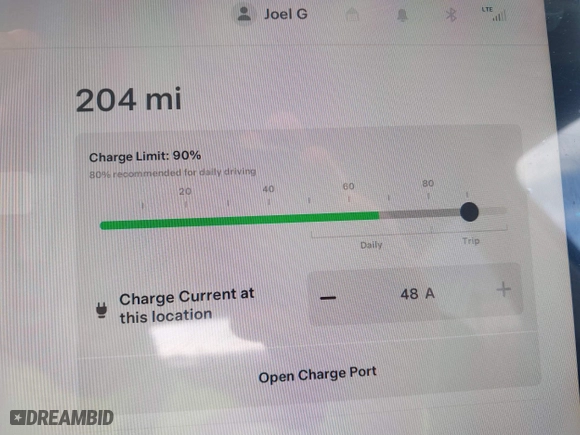 2023 Tesla Model Y Long Range with VIN 7SAYGDEE3PA204992, listed as a IAAI auction lot 41849104 with 22,490 mi miles. Bid and sale history available at carsss.com. Image 17.