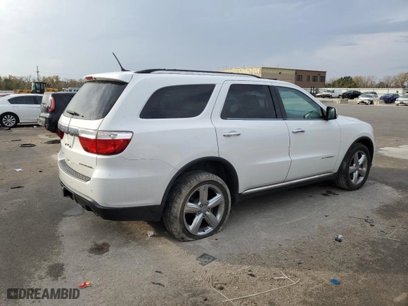 2013 Dodge Durango Citadel with VIN 1C4RDJEG1DC661130, listed as a Copart auction lot 78401594 with 263,194 mi miles and Salvage Title. Bid and sale history available at carsss.com. Image 3.