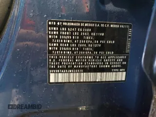 2018 Volkswagen Tiguan SEL с VIN 3VV3B7AX9JM025975, выставлен на аукционе Copart как лот 58786895 с пробегом 84 778 миль миль и Списание • Salvage title. История ставок и продаж доступна на DreamBid. Изображение 13.