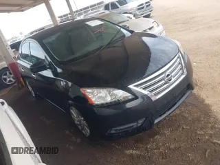 2015 Nissan Sentra S with VIN 3N1AB7AP9FY379620, listed as a IAAI auction lot 42036075 with 110,021 mi miles. Bid and sale history available at carsss.com. Image 1.