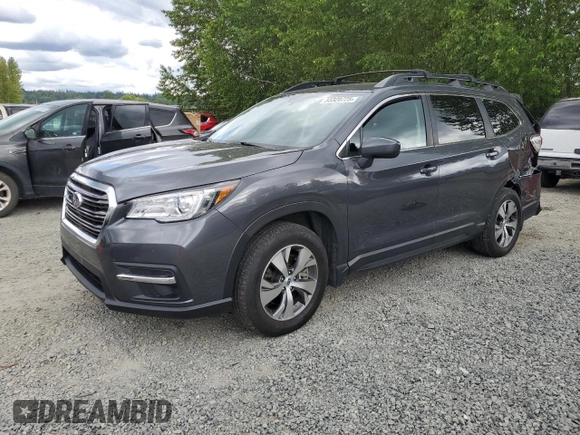 2021 Subaru Ascent Premium with VIN 4S4WMAFD4M3452239, listed as a Copart auction lot 55320725 with 57,320 mi miles and Salvage title. Bid and sale history available at DreamBid. Image 1.