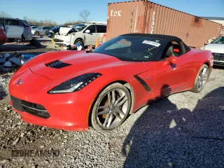 2019 Chevrolet Corvette 3LT with VIN 1G1YF3D75K5115928, listed as a Copart auction lot 86911444 with 0 mi miles and Salvage Title. Bid and sale history available at carsss.com. Image 1.