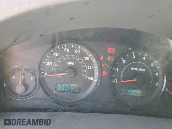 2005 Jeep Grand Cherokee Laredo z VIN 1J4GR48KX5C581833, wystawiony jako Copart lot #60975355 z przebiegiem 149 993 mil mil oraz Szkoda całkowita • Salvage title. Historia ofert i sprzedaży dostępna na DreamBid. Obrazek 9.