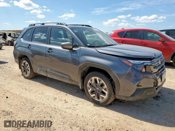 2025 Subaru Forester Premium with VIN JF2SLDDC3SH556529, listed as a Copart auction lot 65522405 with Not provided miles and Salvage title. Bid and sale history available at DreamBid. Image 4.