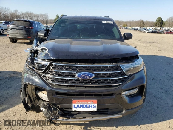 2020 Ford Explorer XLT with VIN 1FMSK7DH7LGA10303, listed as a Copart auction lot 47427565 with 93,401 mi miles and Salvage Title. Bid and sale history available at DreamBid. Image 5.