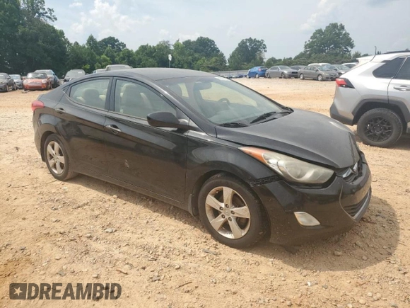 2013 Hyundai Elantra GLS with VIN 5NPDH4AE4DH204210, listed as a Copart auction lot 62301455 with 246,229 mi miles and Salvage title. Bid and sale history available at DreamBid. Image 4.