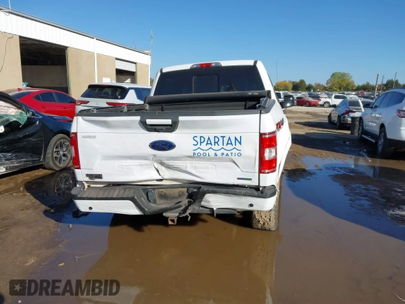 2018 Ford F-150 XL with VIN 1FTEW1EG1JKE29623, listed as a IAAI auction lot 40615703 with 122,846 mi miles and . Bid and sale history available at DreamBid. Image 16.