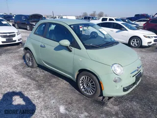 2012 FIAT 500 Pop with VIN 3C3CFFAR0CT319535, listed as a IAAI auction lot 41279724 with 151,506 mi miles. Bid and sale history available at carsss.com. Image 1.