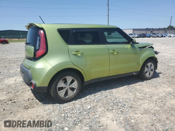 2015 Kia Soul with VIN KNDJN2A2XF7809815, listed as a Copart auction lot 52502855 with 117,425 mi miles and Salvage Title. Bid and sale history available at DreamBid. Image 3.