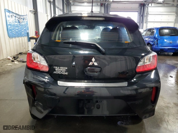 2023 Mitsubishi Mirage ES with VIN ML32AUHJXPH001620, listed as a Copart auction lot 72846723 with 10,656 mi miles and Salvage Title. Bid and sale history available at carsss.com. Image 6.