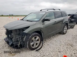 2015 Toyota Highlander Limited with VIN 5TDDCRFH8FS010386, listed as a Copart auction lot 58790345 with 154,005 mi miles and Salvage title. Bid and sale history available at DreamBid. Image 1.