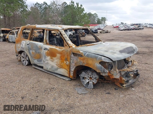 2018 Nissan Armada Platinum with VIN JN8AY2NF6J9330202, listed as a IAAI auction lot 41797308 with 1 mi miles. Bid and sale history available at carsss.com. Image 1.