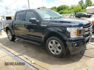 2018 Ford F-150 XL with VIN 1FTEW1E53JFC68277, listed as a Copart auction lot 58580385 with 47,373 mi miles and Salvage title. Bid and sale history available at DreamBid. Image 4.