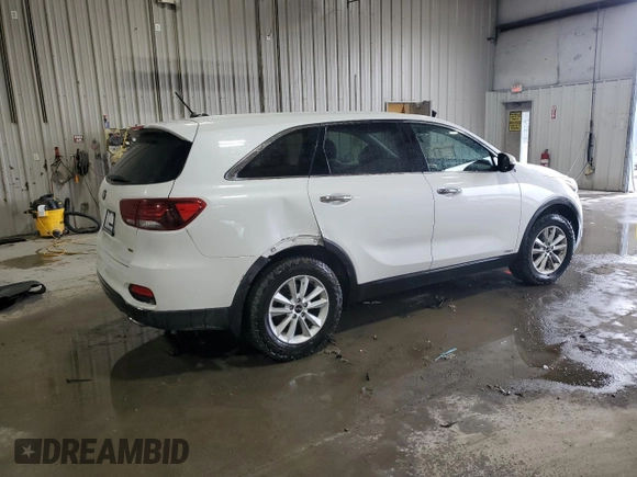2019 Kia Sorento LX with VIN 5XYPGDA35KG461864, listed as a Copart auction lot 49346355 with 80,963 mi miles and Salvage Title. Bid and sale history available at DreamBid. Image 3.