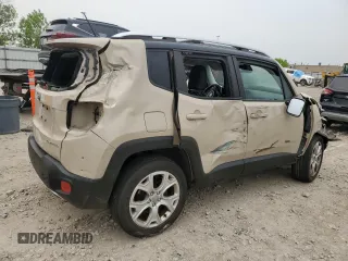 2016 Jeep Renegade Limited with VIN ZACCJBDT4GPC71366, listed as a Copart auction lot 58951425 with 86,485 mi miles and Non repairable. Bid and sale history available at DreamBid. Image 3.