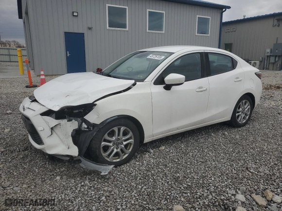 2017 Toyota Yaris iA with VIN 3MYDLBYV6HY149519, listed as a Copart auction lot 49726155 with 100,336 mi miles and Salvage Title. Bid and sale history available at carsss.com. Image 1.