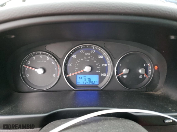 2011 Hyundai Santa Fe GLS with VIN 5XYZG3AB0BG077727, listed as a Copart auction lot 47073035 with 114,296 mi miles and Salvage Title. Bid and sale history available at carsss.com. Image 9.