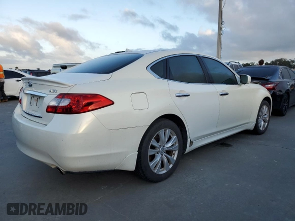 2011 Infiniti M with VIN JN1BY1AR9BM371628, listed as a Copart auction lot 74841034 with Not Provided miles and Salvage Title. Bid and sale history available at DreamBid. Image 3.