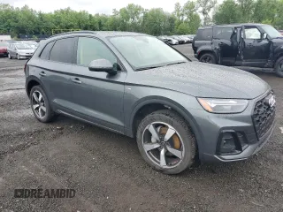 2023 Audi Q5 S line Premium Plus with VIN WA1EAAFY4P2130829, listed as a Copart auction lot 59838705 with 5,901 mi miles and Salvage title. Bid and sale history available at DreamBid. Image 4.