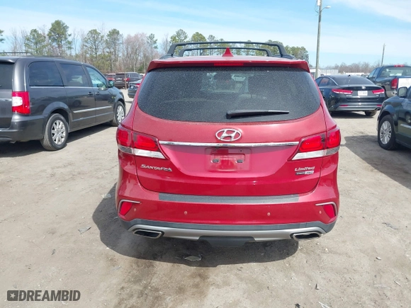 2017 Hyundai Santa Fe Limited Ultimate with VIN KM8SRDHF4HU197513, listed as a IAAI auction lot 41757051 with 167,574 mi miles. Bid and sale history available at carsss.com. Image 16.