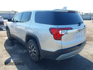 2020 GMC Acadia SLE with VIN 1GKKNKLA2LZ198417, listed as a IAAI auction lot 41439044 with 90,476 mi miles and . Bid and sale history available at carsss.com. Image 3.