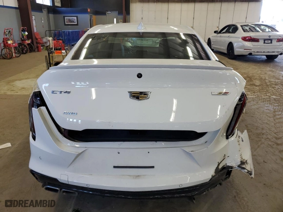 2022 Cadillac CT4-V with VIN 1G6DH5RL5N0115708, listed as a Copart auction lot 47453785 with 47,152 mi miles and Clean Title. Bid and sale history available at carsss.com. Image 6.