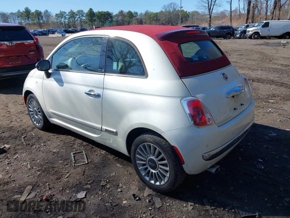 2013 FIAT 500 Lounge with VIN 3C3CFFER3DT612213, listed as a IAAI auction lot 41900845 with 67,245 mi miles and . Bid and sale history available at DreamBid. Image 3.