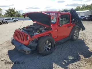 2020 Jeep Wrangler Sport with VIN 1C4GJXAG9LW207584, listed as a Copart auction lot 72312324 with Not provided miles and Salvage title. Bid and sale history available at DreamBid. Image 1.