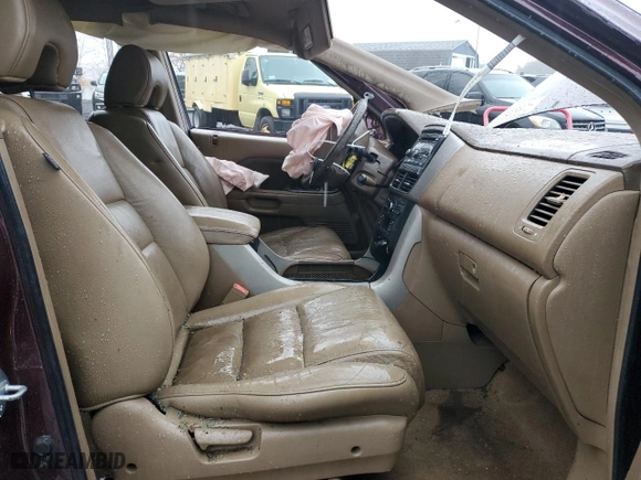 2007 Honda Pilot EX-L with VIN 2HKYF18567H535399, listed as a Copart auction lot 42993805 with 249,573 mi miles and Salvage Title. Bid and sale history available at carsss.com. Image 7.