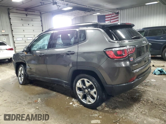 2018 Jeep Compass Limited с VIN 3C4NJDCB8JT454542, выставлен на аукционе Copart как лот 51874225 с пробегом 71 681 миль миль и На запчасти • Non repairable. История ставок и продаж доступна на DreamBid. Изображение 2.