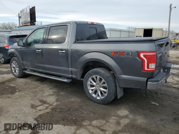 2017 Ford F-150 XL with VIN 1FTEW1EF4HFA35348, listed as a Copart auction lot 45012045 with 181,456 mi miles and Salvage Title. Bid and sale history available at carsss.com. Image 2.
