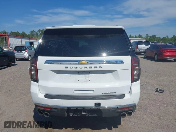 2023 Chevrolet Suburban Premier with VIN 1GNSCFKDXPR371053, listed as a IAAI auction lot 42045193 with 92,544 mi miles and . Bid and sale history available at DreamBid. Image 16.
