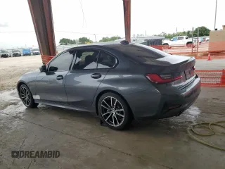2021 BMW 3 Series 330i with VIN 3MW5R1J08M8C07583, listed as a Copart auction lot 62902105 with 52,524 mi miles and Salvage title. Bid and sale history available at DreamBid. Image 2.