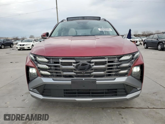 2025 Hyundai Tucson Limited with VIN 5NMJE3DE0SH458413, listed as a Copart auction lot 89299505 with 2,830 mi miles and Salvage Title. Bid and sale history available at carsss.com. Image 5.