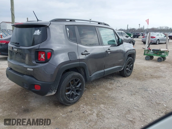 2017 Jeep Renegade Latitude with VIN ZACCJBBB0HPE88196, listed as a IAAI auction lot 42076789 with 127,008 mi miles. Bid and sale history available at carsss.com. Image 4.