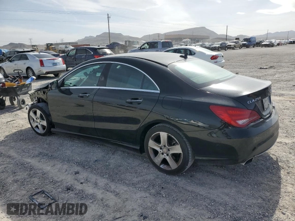 2015 Mercedes-Benz CLA 250 with VIN WDDSJ4EB6FN193067, listed as a Copart auction lot 48833053 with 88,736 mi miles and . Bid and sale history available at DreamBid. Image 2.