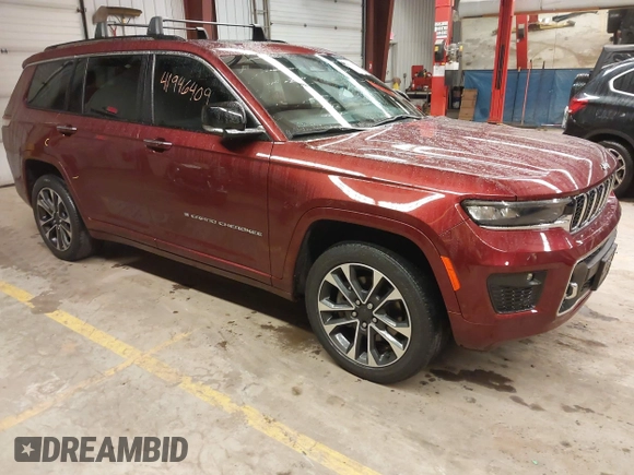 2021 Jeep Grand Cherokee Overland with VIN 1C4RJKDGXM8149126, listed as a IAAI auction lot 41946409 with 41,698 mi miles and . Bid and sale history available at DreamBid. Image 13.