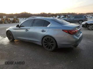 2018 Infiniti Q50 3.0t LUXE with VIN JN1EV7AP6JM356297, listed as a Copart auction lot 84056244 with 96,281 mi miles and Salvage Title. Bid and sale history available at carsss.com. Image 2.