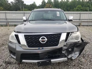 2017 Nissan Armada Platinum with VIN JN8AY2NF5H9303146, listed as a Copart auction lot 56524074 with 64,541 mi miles and Salvage Title. Bid and sale history available at carsss.com. Image 5.