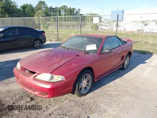 1998 Ford Mustang GT with VIN 1FAFP45X3WF201910, listed as a IAAI auction lot 41882210 with 96,415 mi miles. Bid and sale history available at carsss.com. Image 2.