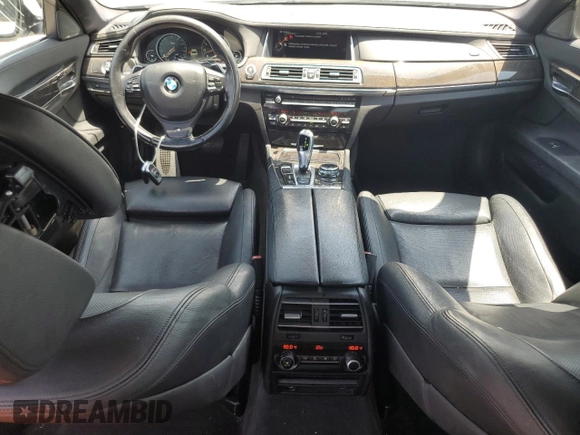 2014 BMW 7 Series 740Li with VIN WBAYE4C59ED137938, listed as a Copart auction lot 55281005 with 146,659 mi miles and Salvage Title. Bid and sale history available at carsss.com. Image 8.