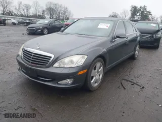 2007 Mercedes-Benz S-Class 5.5L V8 with VIN WDDNG86X57A139068, listed as a IAAI auction lot 41448089 with 164,050 mi miles. Bid and sale history available at carsss.com. Image 2.