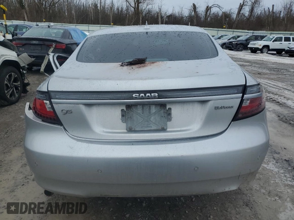 2011 Saab 9-5 Turbo4 with VIN YS3GN4ARXB4003352, listed as a Copart auction lot 47172305 with 0 mi miles and Salvage Title. Bid and sale history available at carsss.com. Image 6.