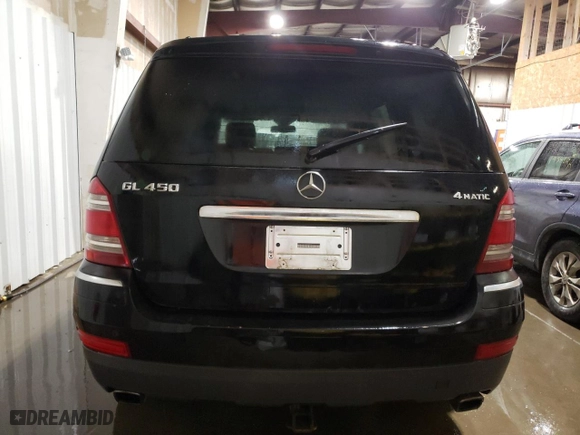2007 Mercedes-Benz GL-Class with VIN 4JGBF71E07A200449, listed as a Copart auction lot 47621185 with NaN miles and Salvage Title. Bid and sale history available at carsss.com. Image 6.