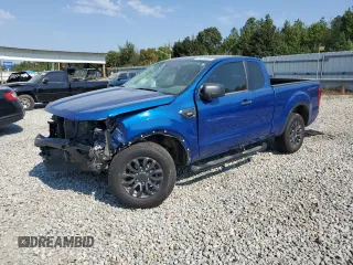 2020 Ford Ranger XL with VIN 1FTER1EH4LLA38284, listed as a Copart auction lot 75850594 with 55,113 mi miles and Salvage Title. Bid and sale history available at carsss.com. Image 1.