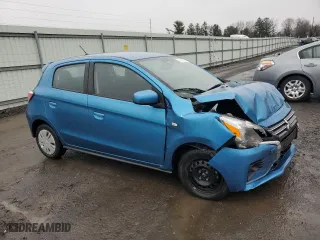 2022 Mitsubishi Mirage ES with VIN ML32AUHJ4NH008432, listed as a Copart auction lot 50357545 with 32,850 mi miles and Salvage Title. Bid and sale history available at carsss.com. Image 4.