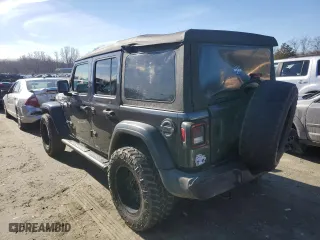 2020 Jeep Wrangler Unlimited Sport S with VIN 1C4HJXDG5LW325387, listed as a Copart auction lot 41467505 with 104,343 mi miles and Salvage Title. Bid and sale history available at carsss.com. Image 2.