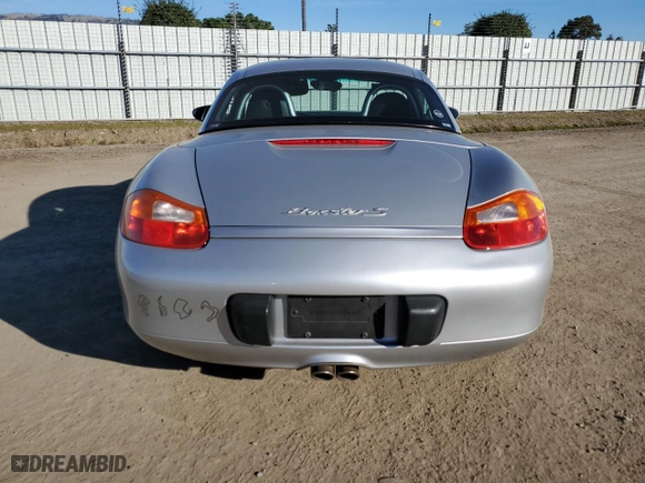 2001 Porsche Boxster S with VIN WP0CB29891U662097, listed as a Copart auction lot 86952684 with 81,510 mi miles and Salvage Title. Bid and sale history available at carsss.com. Image 6.